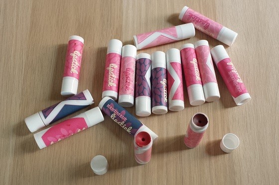 Handmade Beauty Box Subscription Box Review - March 2015 Lipsticks