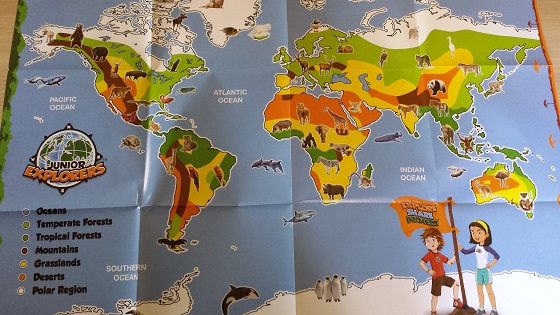 Junior Explorers Subscription Box Review – March 2015 Map