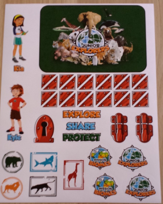 Junior Explorers Subscription Box Review – March 2015 Stickers