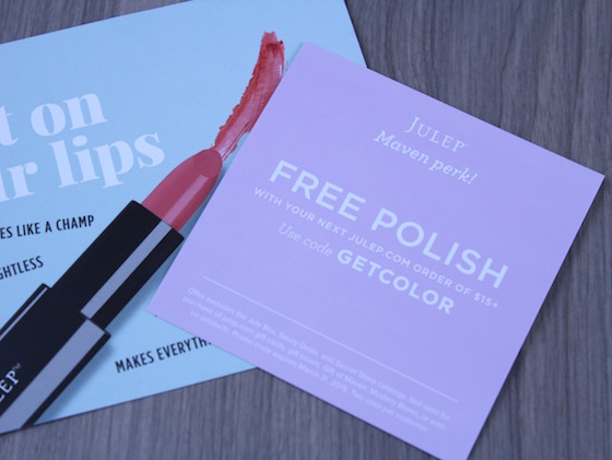 Julep Maven Review & Free Box Code – March 2015 Coupon