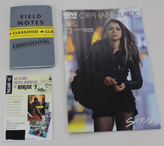 Loot Crate Subscription Box Review & Coupon – March 2015 Orphan Black