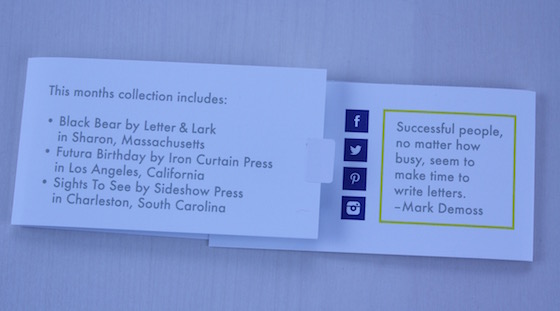 Nicely Noted Subscription Review – March 2015 Info