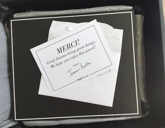 Oui Please Subscription Box Review – March 2015 Merci