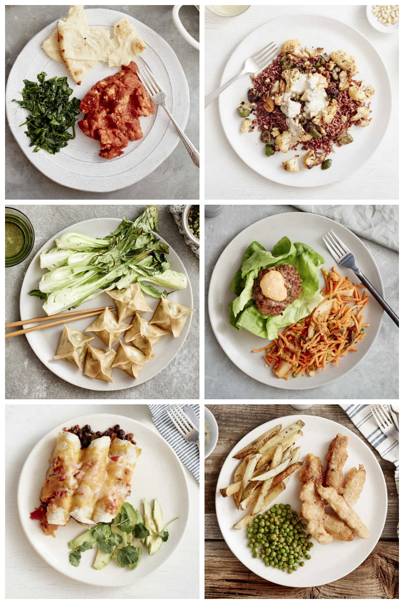 Plated Menu Items for 4/8