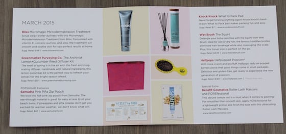 POPSUGAR Must Have Box March 2015 Review + Coupon Info