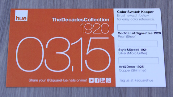 Square Hue Nail Polish Subscription Box Review – March 2015 Info