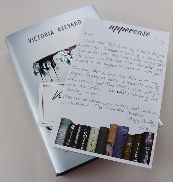 Uppercase YA Book Subscription Box Review – March 2015 Book + Letter