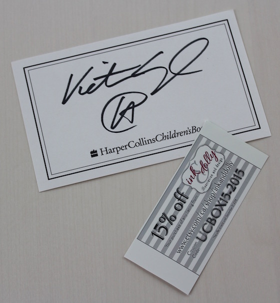 Uppercase YA Book Subscription Box Review – March 2015 Book Plate