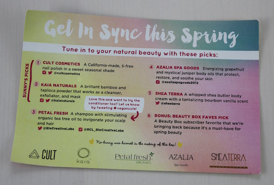 Vegan Cuts Beauty Box Subscription Review – March 2015 Info