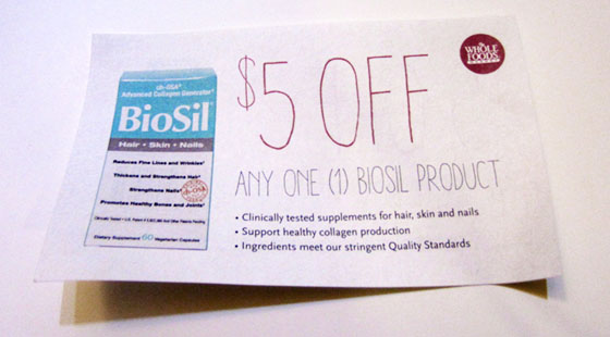 Whole Foods Beauty Bag Review Biosil Coupon