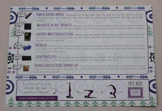 Yogi Surprise Subscription Box Review – March 2015 Info