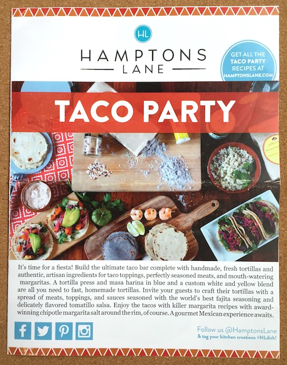 Hamptons Lane Subscription Box Review & Coupon – April 2015 - Pamphlet 1