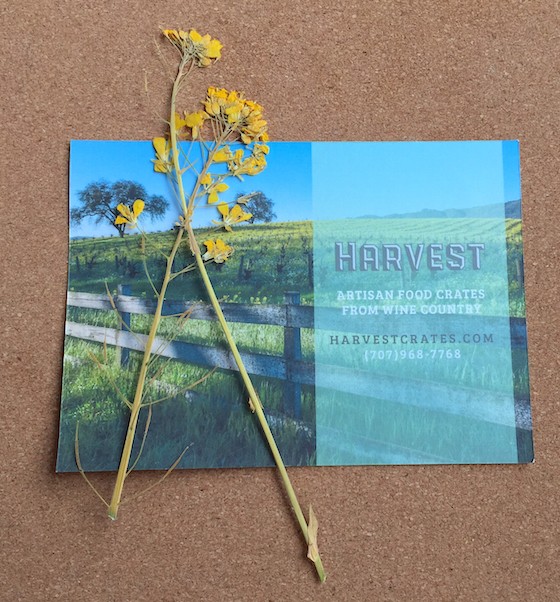 Harvest Subscription Box Review - Spring 2015 - Card 1