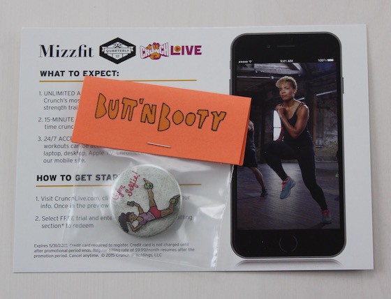 Bianca Jade MizzFit Quarterly Subscription Box Review #MIZ07 Button