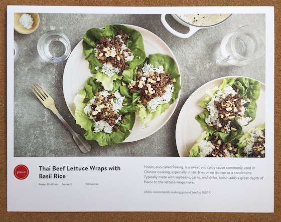 Plated Subscription Review + Free Box Coupon - April 2015 - Beef Card 1
