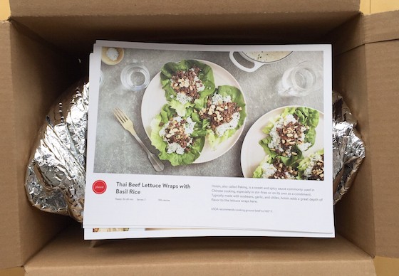 Plated Subscription Review + Free Box Coupon - April 2015 - Inside