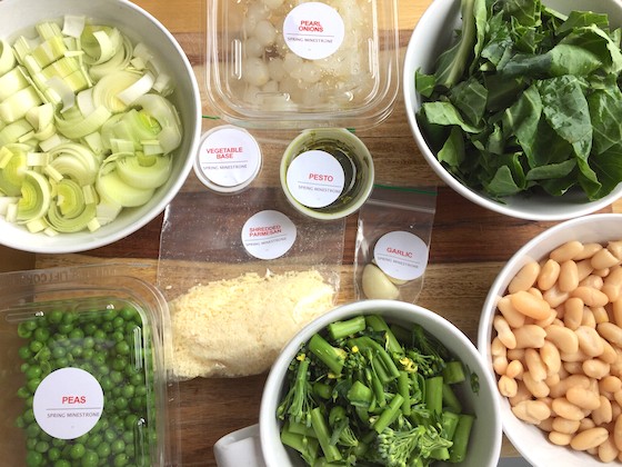 Plated Subscription Review + Free Box Coupon - April 14, 2015 - Prepped Soup Ingredients