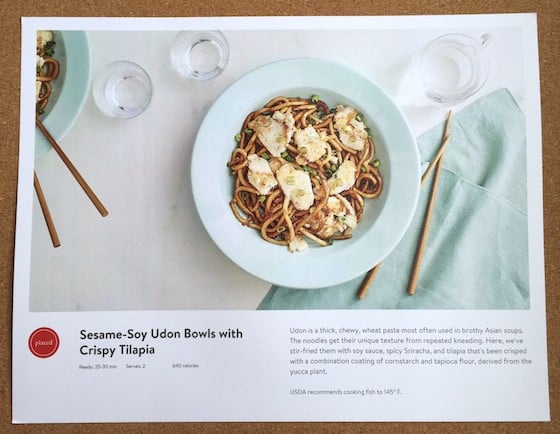 Plated Subscription Review + Free Box Coupon - April 14, 2015 - Udon Card