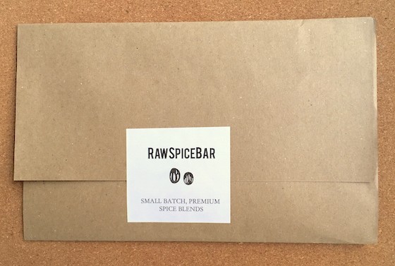 RawSpiceBar Subscription Box Review - April 2015 - Box