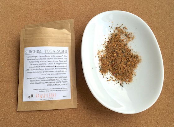 RawSpiceBar Subscription Box Review - April 2015 - Shichimi