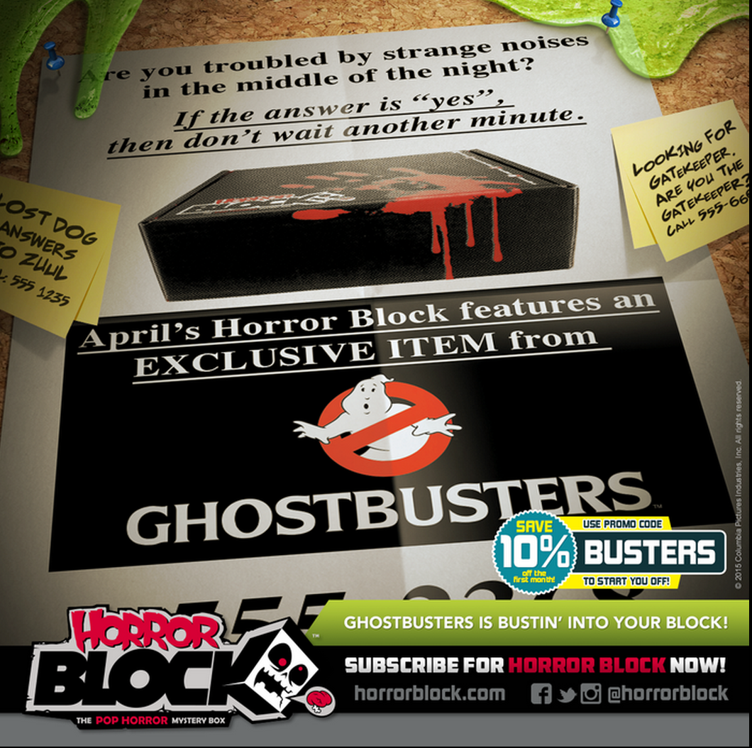 Nerd Block & Horror Block April 2015 Spoilers Horror Block