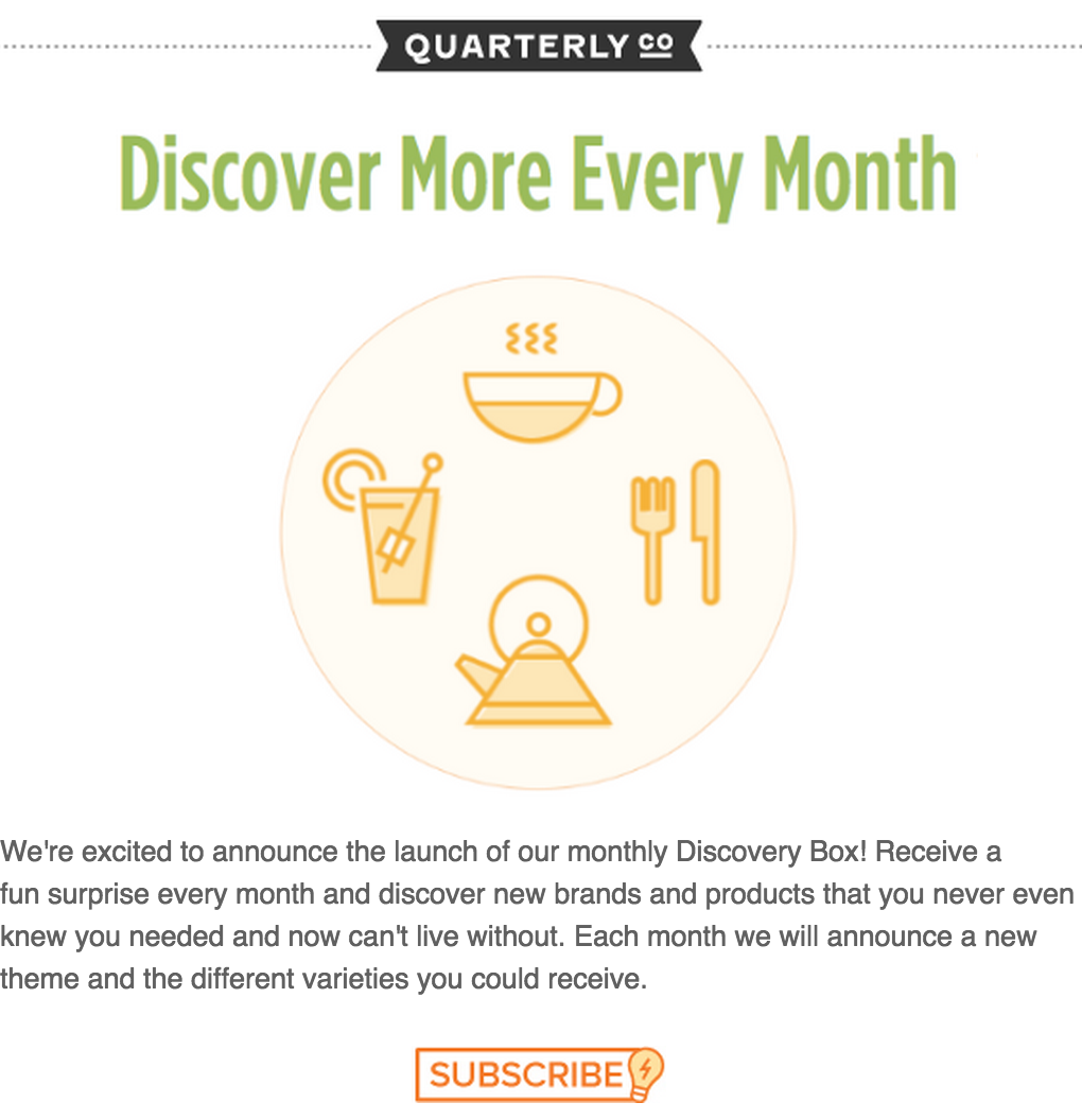 New Quarterly Monthly Discovery Subscription Box!