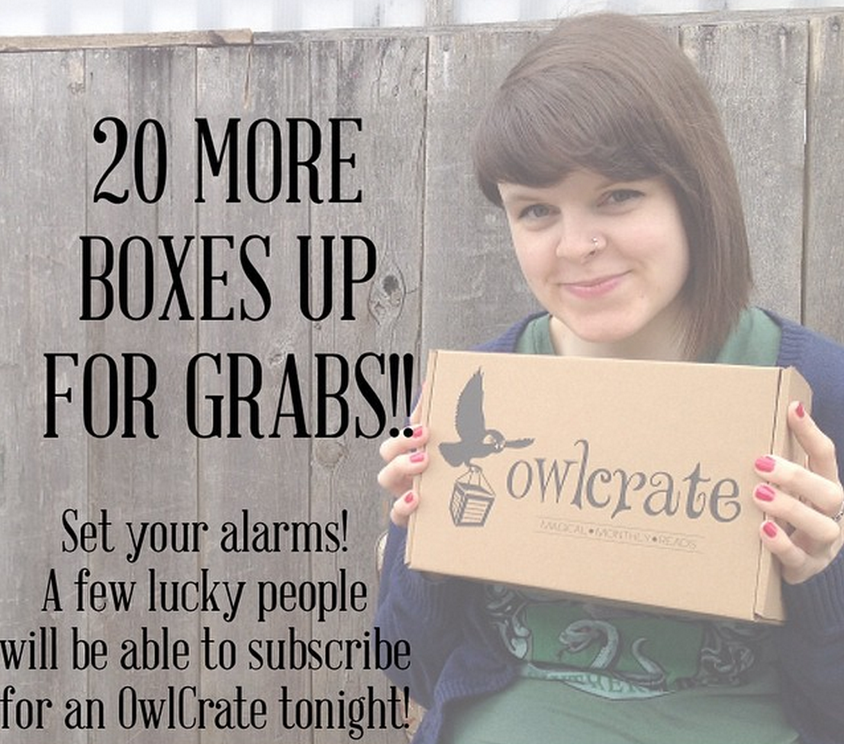 FYI: 20 Owl Crate Subscriptions Open Up at 1 AM EST! 