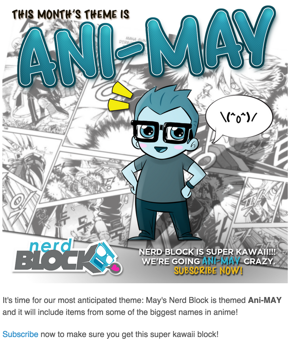 Nerd Block May 2015 Theme Spoiler