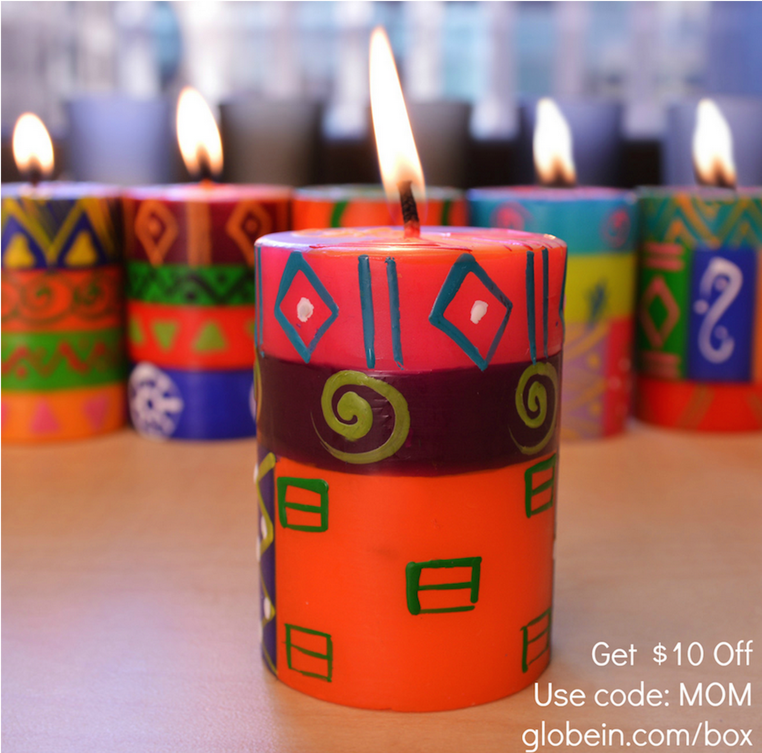 GlobeIn Mother's Day Offer - $10 Off Plus Free Candle!