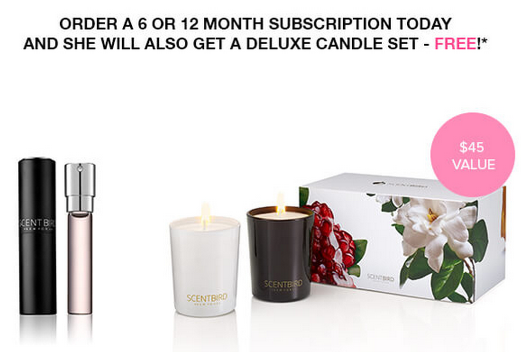 Free Candle Gift Set with ScentBird Gift Subscription!