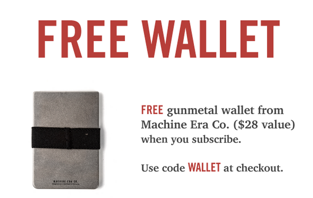 Free Wallet with a Bespoke Post Subscription!