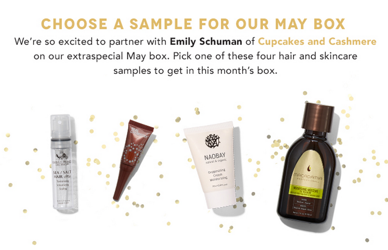 Reminder – Check Your Email for Birchbox Sample Selection! Samples