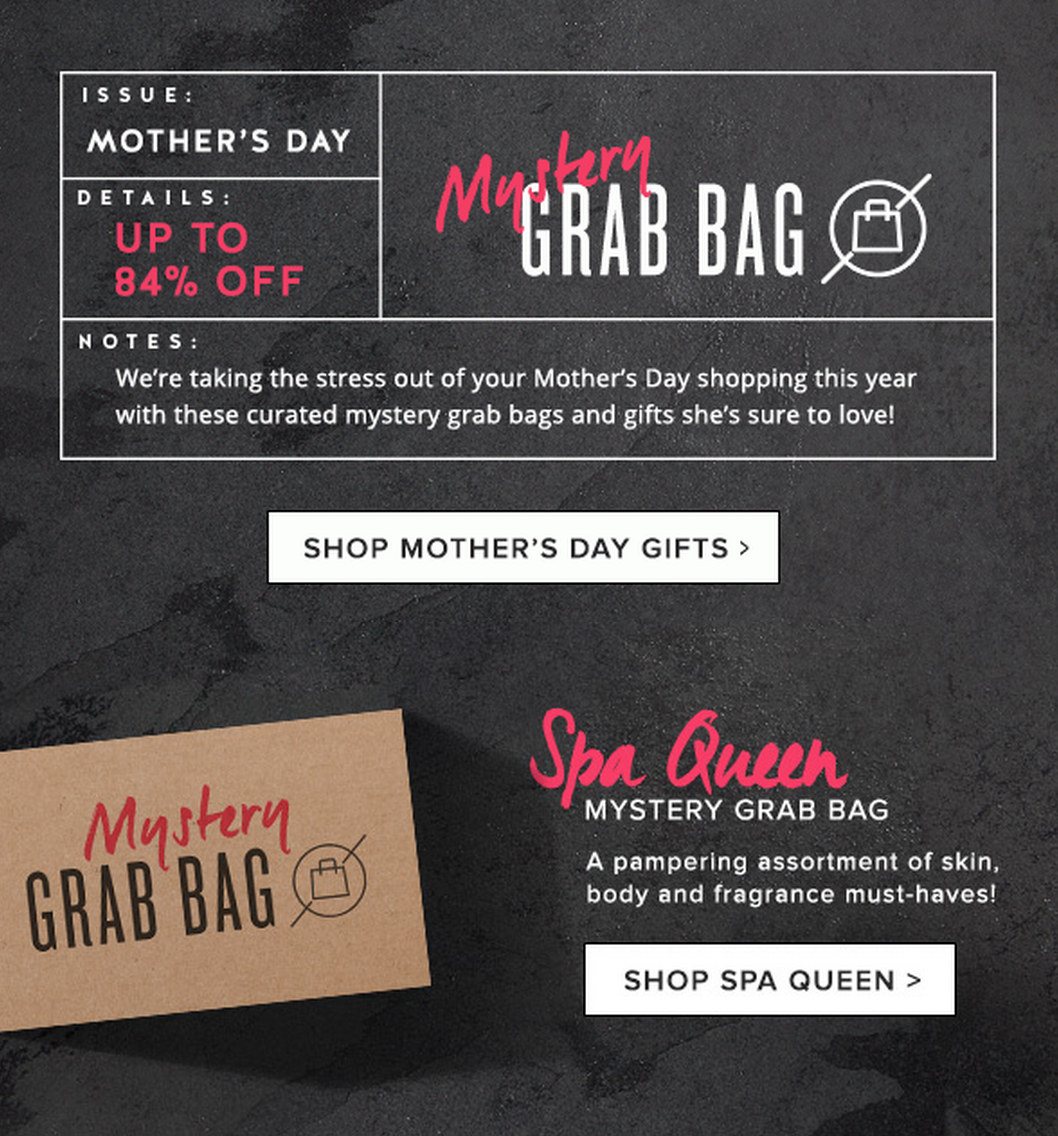 DermStore Mother's Day Mystery Boxes Available Now Options