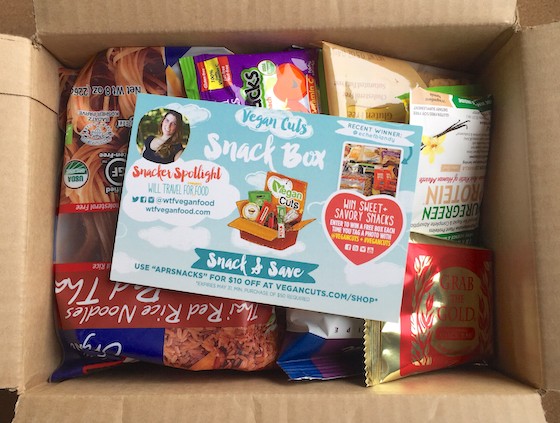 Vegan Cuts Snack Box Subscription Review – April 2015 Inside