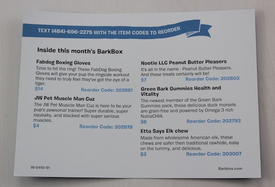 BarkBox Subscription Box Review & Coupon – April 2015 Info