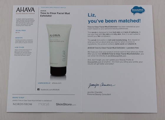 Beauty DNA Subscription Box Review – March 2015 Ahava Info