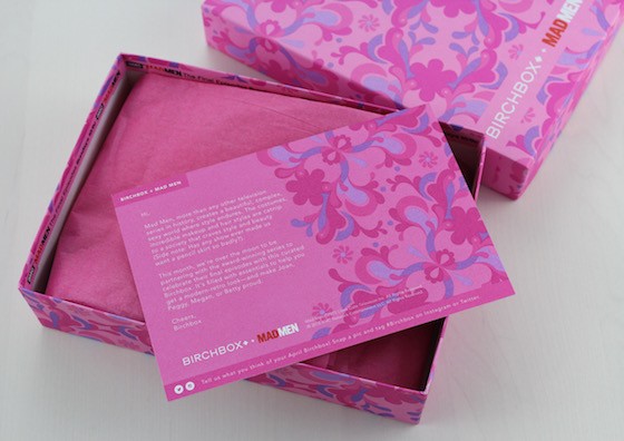 Birchbox Review April 2015 - Mad Men New York Box Packaging