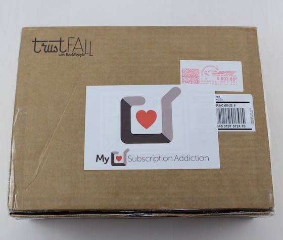 Book People Trust Fall Subscription Box Review – March 2015 Box