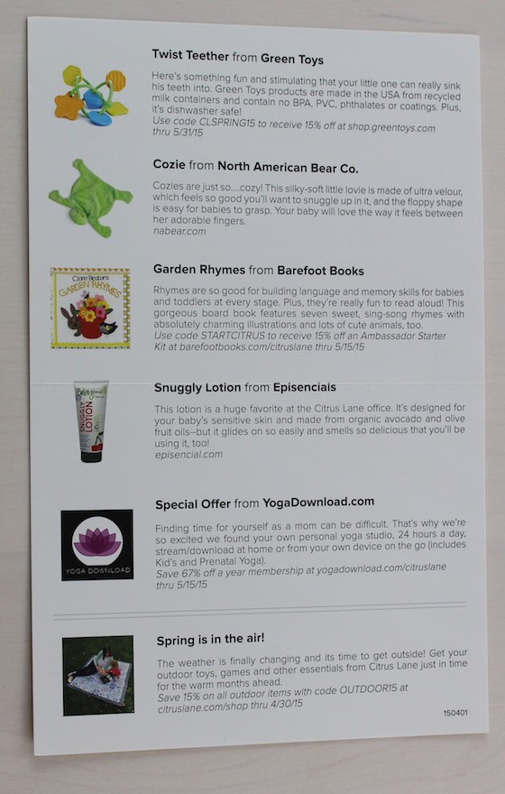 Citrus Lane Review & Coupon Code – April 2015 Info