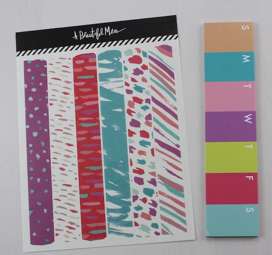 A Beautiful Mess Happy Mail Subscription Review – April 2015 Stickers