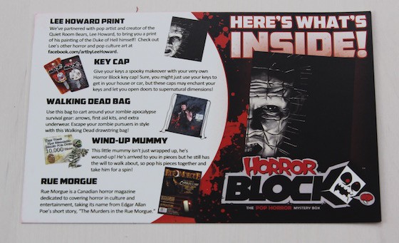 Horror Block Subscription Box Review – March 2015 Info