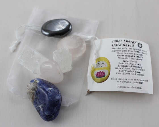 Mindfulness Box Subscription Box Review - April 2015 Stones