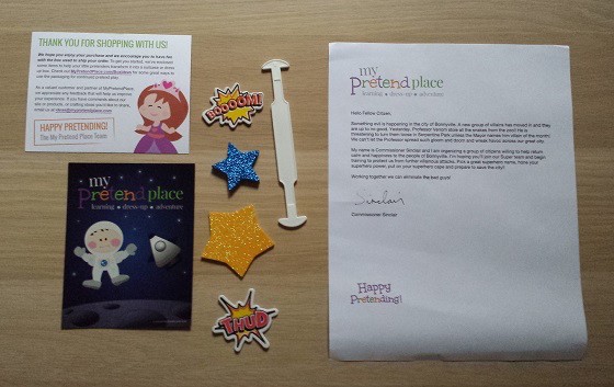 My Pretend Place Subscription Box Review - Spring 2015 Extras