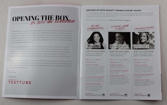 New Beauty Test Tube Subscription Box Review – May 2015 Blogger
