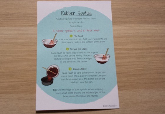 Raddish Kids Subscription Box Review – April 2015 Skill Card Reverse
