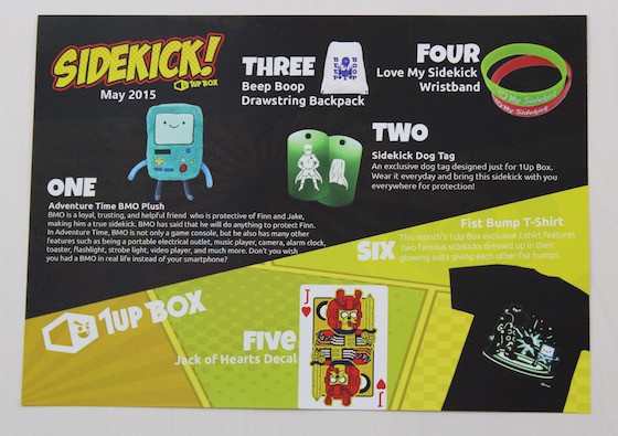 1UP Box Subscription Box Review – May 2015 Info
