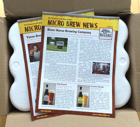 Craft Beer Club Subscription Box Review – June 2015 Box