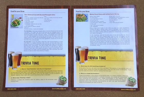 Craft Beer Club Subscription Box Review – June 2015 Flyers 2