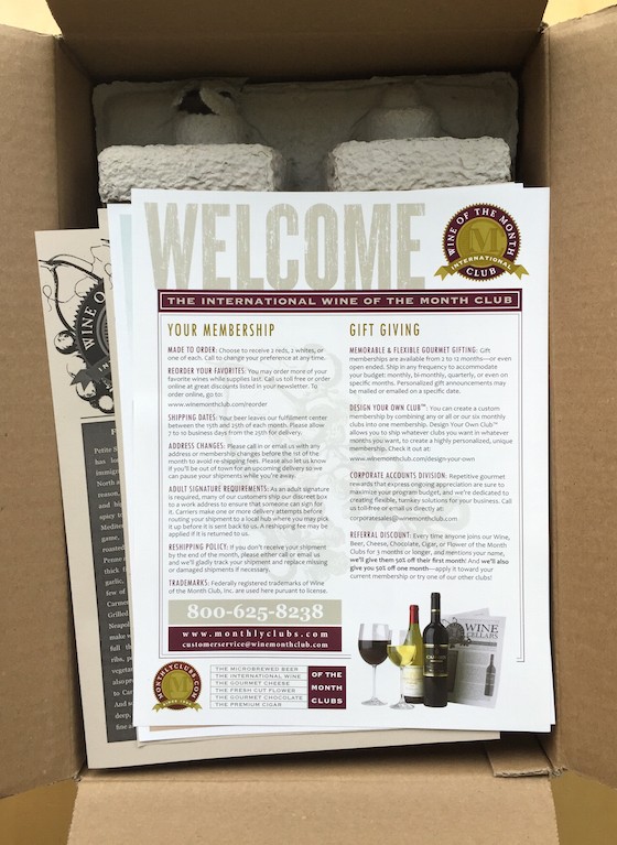 International Wine of the Month Club Subscription Review Box