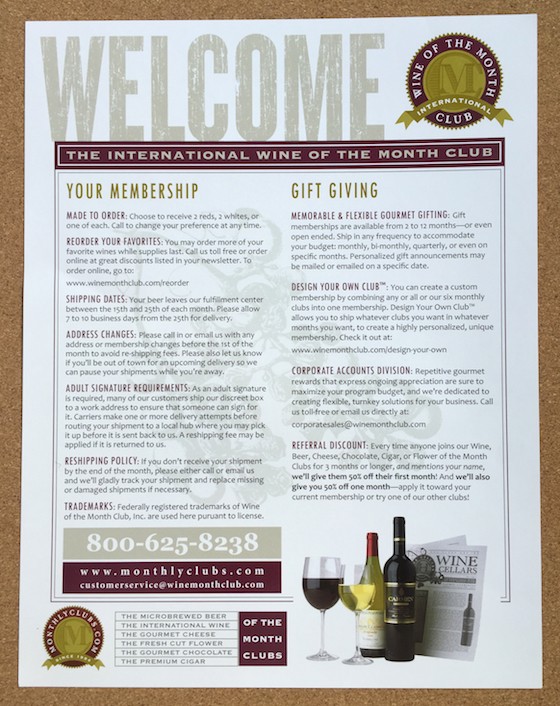 International Wine of the Month Club Subscription Review Welcome